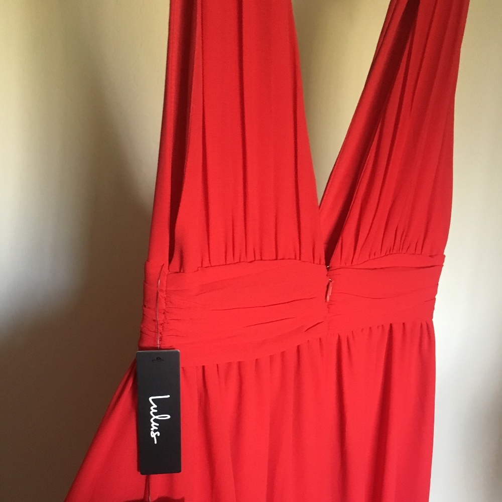 HEAVENLY HUES RED MAXI DRESS LULUS